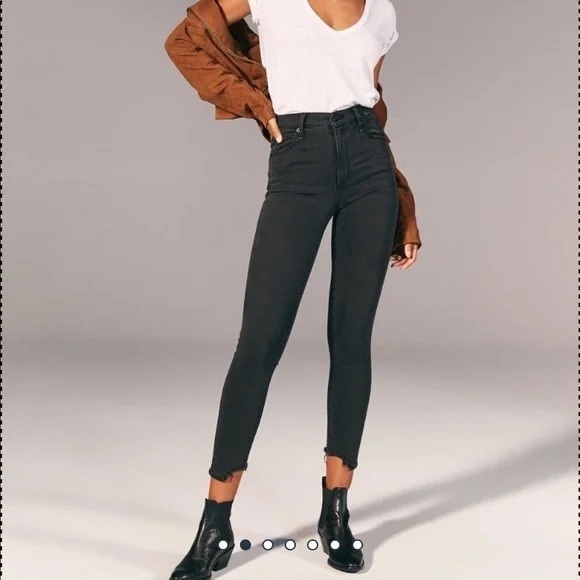 Abercrombie Super Skinny High Rise Ankle Jean Curve Love - Picture 1 of 7